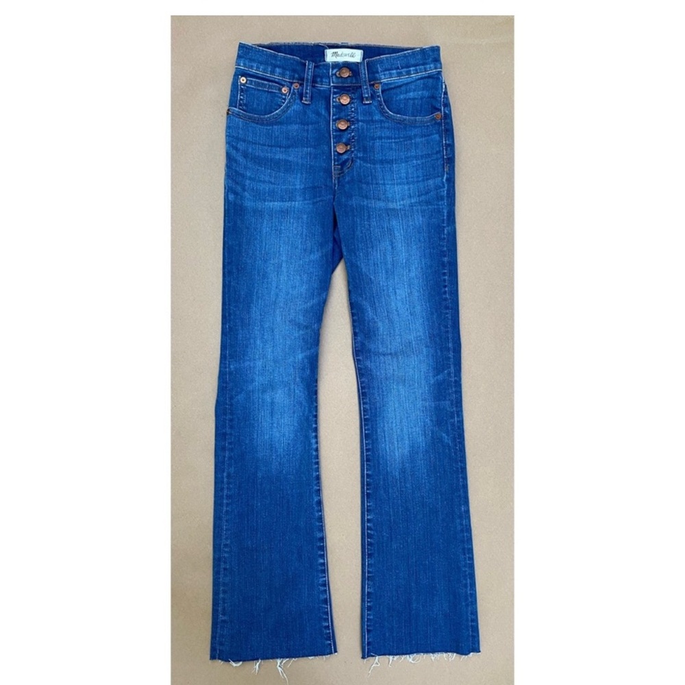 Madewell Cali Demi Bootcut Button Front Jeans Size 25